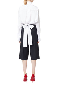 Chemise portefeuille dos noué - White
