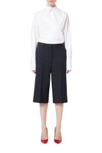 Chemise portefeuille dos noué - White