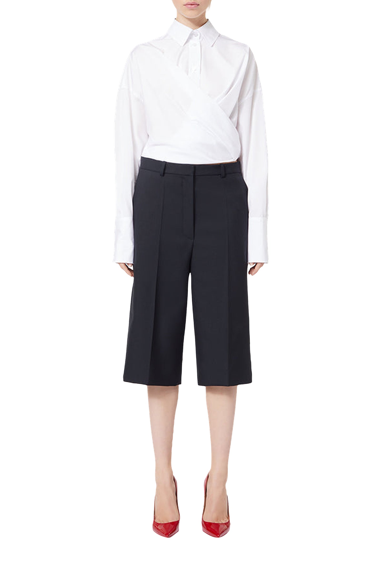 Chemise portefeuille dos noué - White