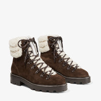 Bottines Eshe en cuir - Chocolate & Natural