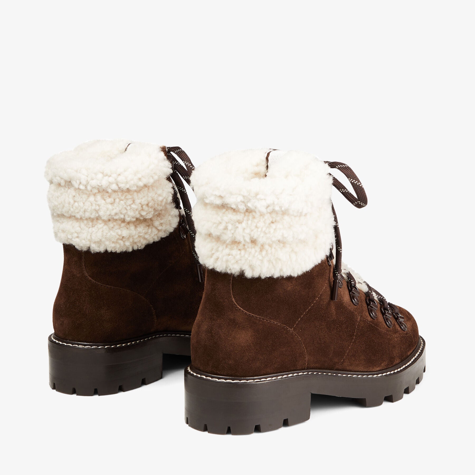 Bottines Eshe en cuir - Chocolate & Natural