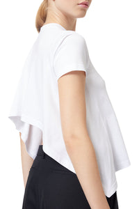 T-shirt dos volanté - White