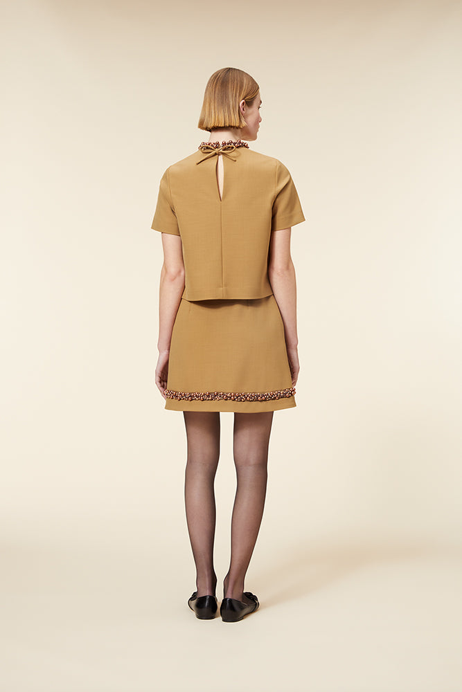 Brown / PEARL TOP