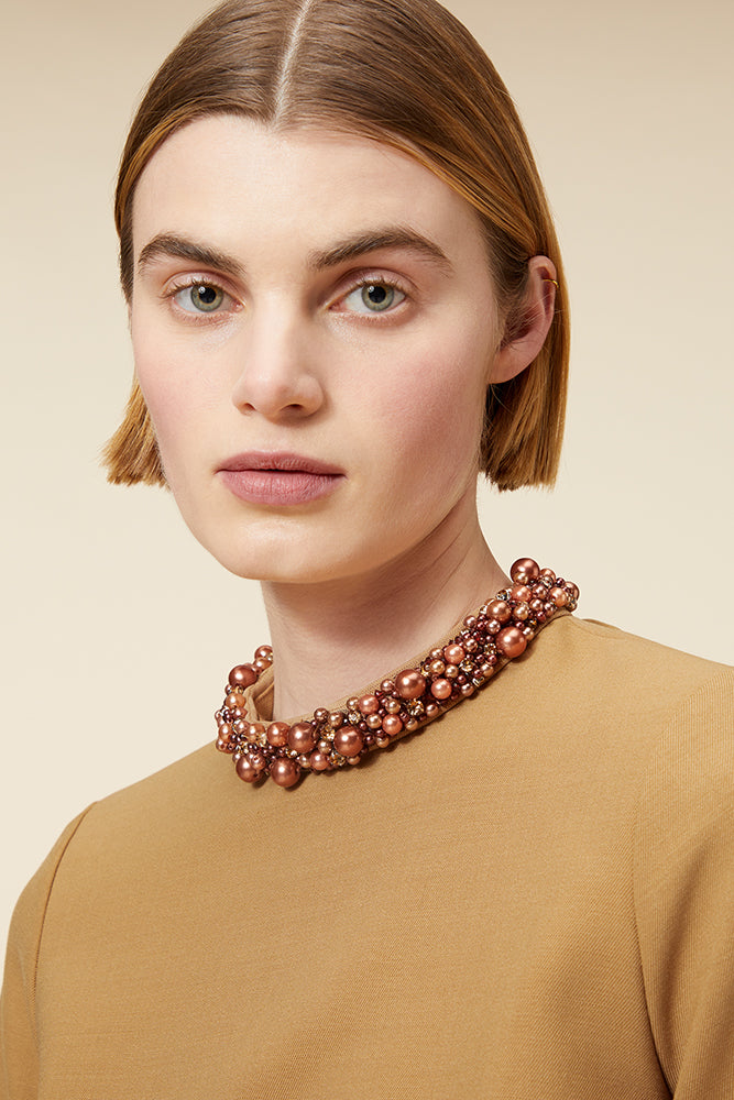 Brown / PEARL TOP