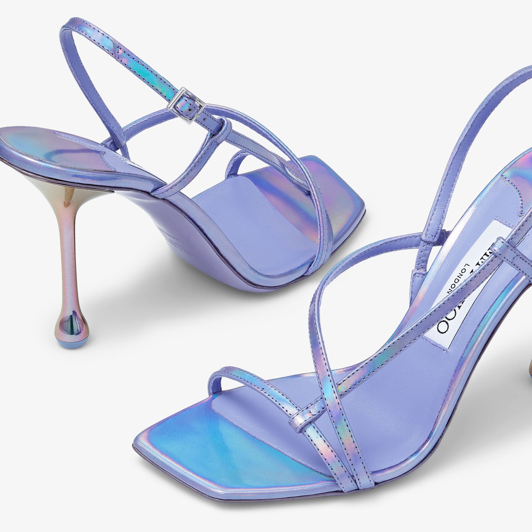 Sandales Etana 95 en cuir tanzanite - Tanzanite