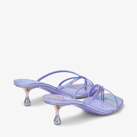 Mules Etana 50 en cuir tanzanite - Tanzanite