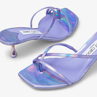 Mules Etana 50 en cuir tanzanite - Tanzanite