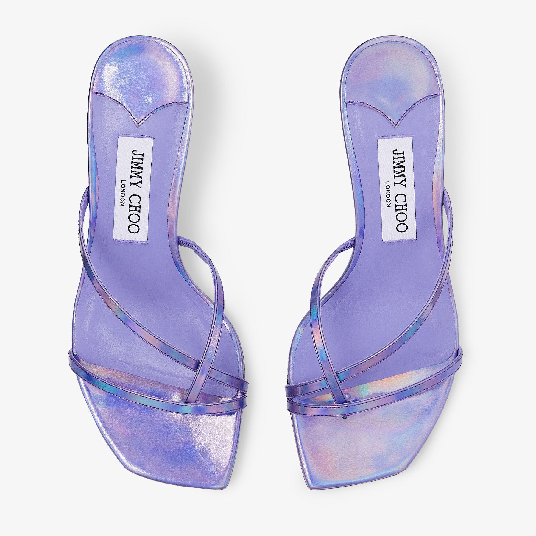 Mules Etana 50 en cuir tanzanite - Tanzanite