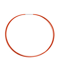 Chaîne colorée en émail et plaqué au rhodium - Rouge & Argent