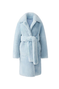 Manteau mi-long Etienne ceinturé en fourrure - Air