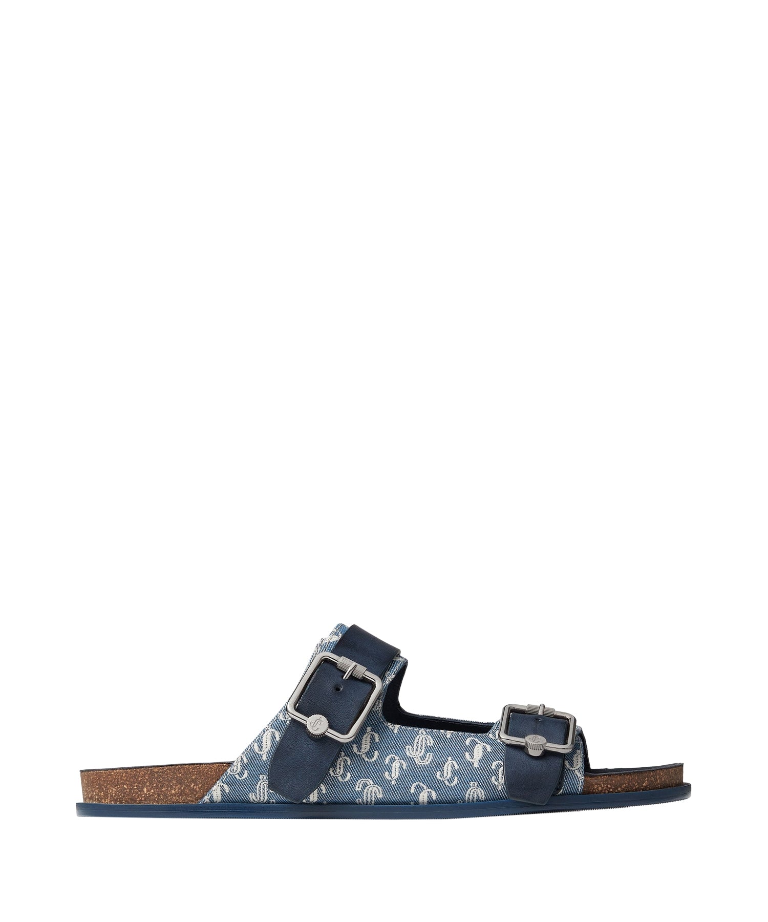 Sandales Etta en jean avec monogramme JC - Denim