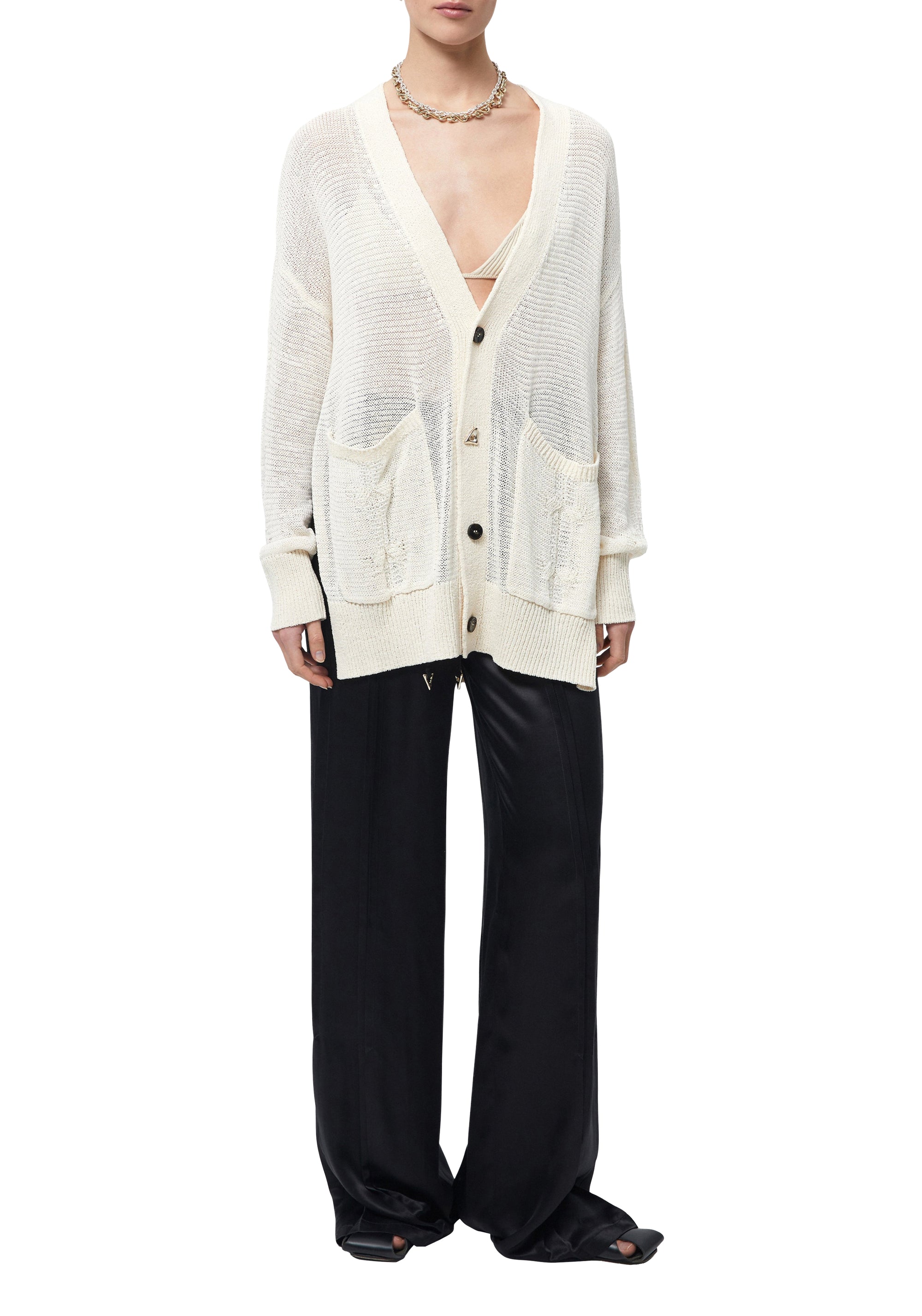 Cardigan Evans long - Ivory