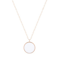 Ever necklace in 18-carat rose gold and agate - White