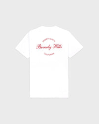 T-shirt Beverly Script - Blanc/Rubis