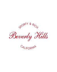 T-shirt Beverly Script - Blanc/Rubis