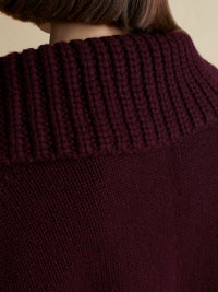 Pull Evi en cachemire - Merlot