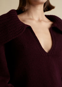 Pull Evi en cachemire - Merlot