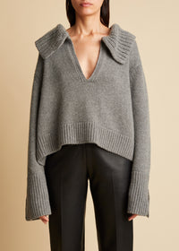 Pull Evi en cachemire - Smoke