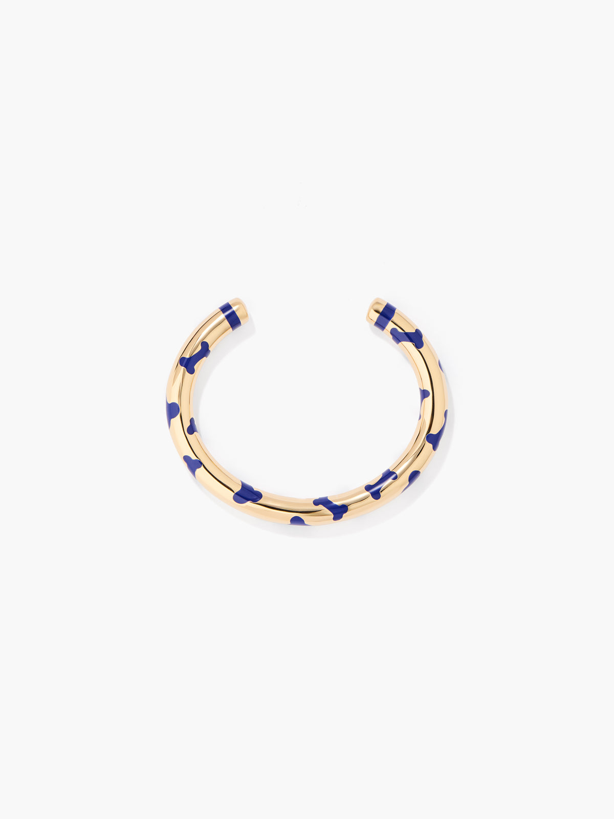 Bracelet Exclusivite Bracelet Os Lapis "Je T'Aime Comme Un Chien" - Doré et Bleu