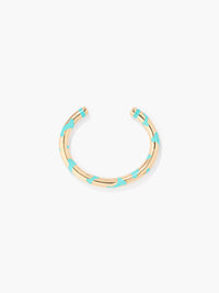 Bracelet Exclusivite Bracelet Os Aqua "Je T'Aime Comme Un Chien" - Doré et vert