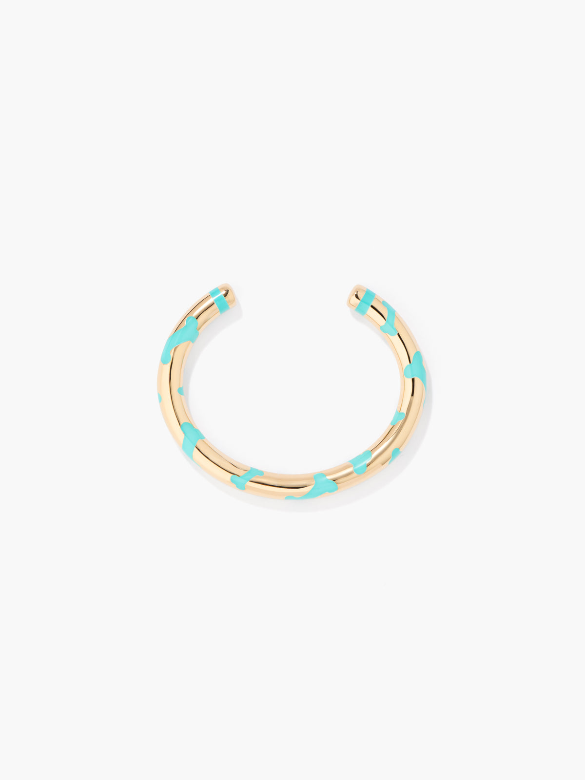 Bracelet Exclusivite Bracelet Os Aqua "Je T'Aime Comme Un Chien" - Doré et vert