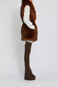 Veste Ezra sans manches - Rust
