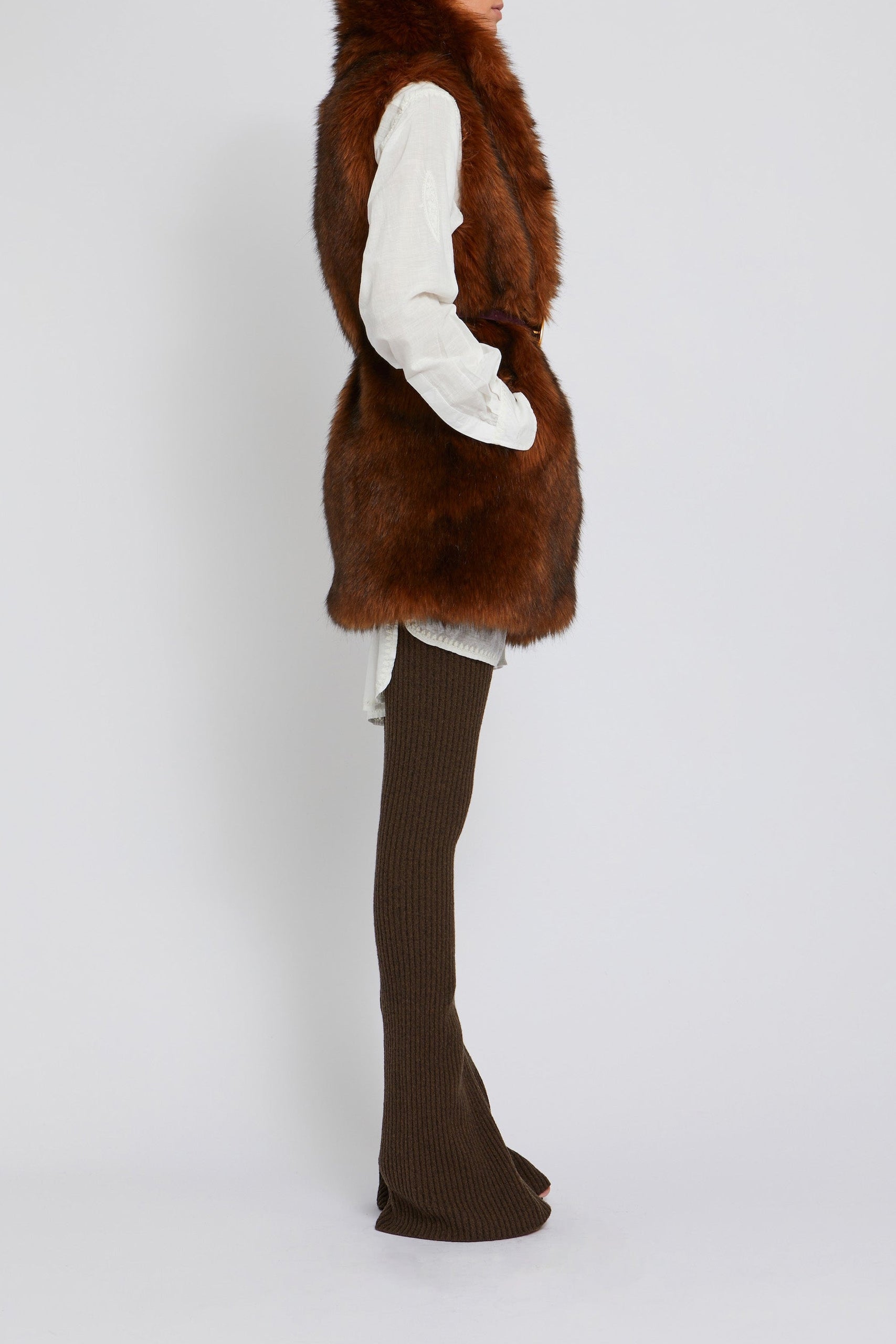 Veste Ezra sans manches - Rust