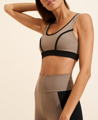 Blandine bra - Taupe & Black