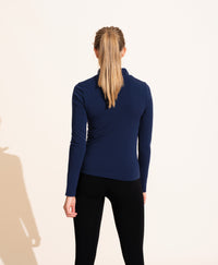 Top Alienor en laine - Navy