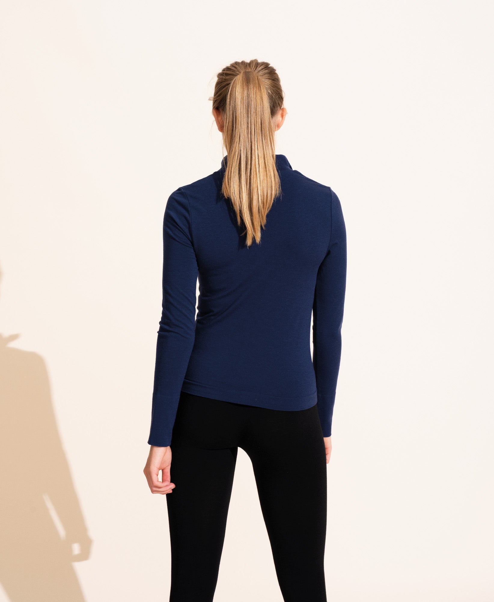 Top Alienor en laine - Navy