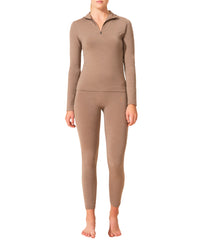 Top Alienor en laine - Taupe