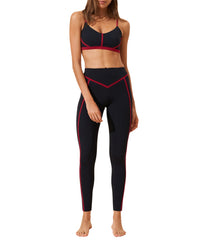 Corset bra - Black & Merlot