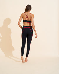Corset bra - Black & Merlot