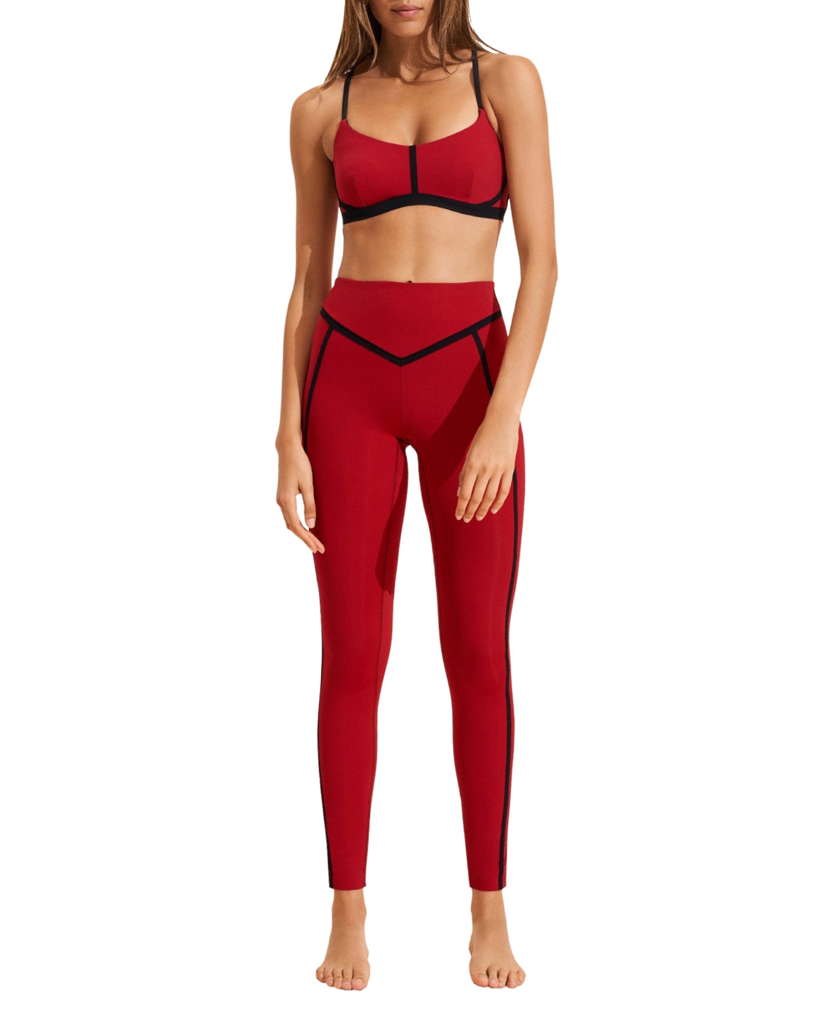 Brassière Corset - Merlot & Black