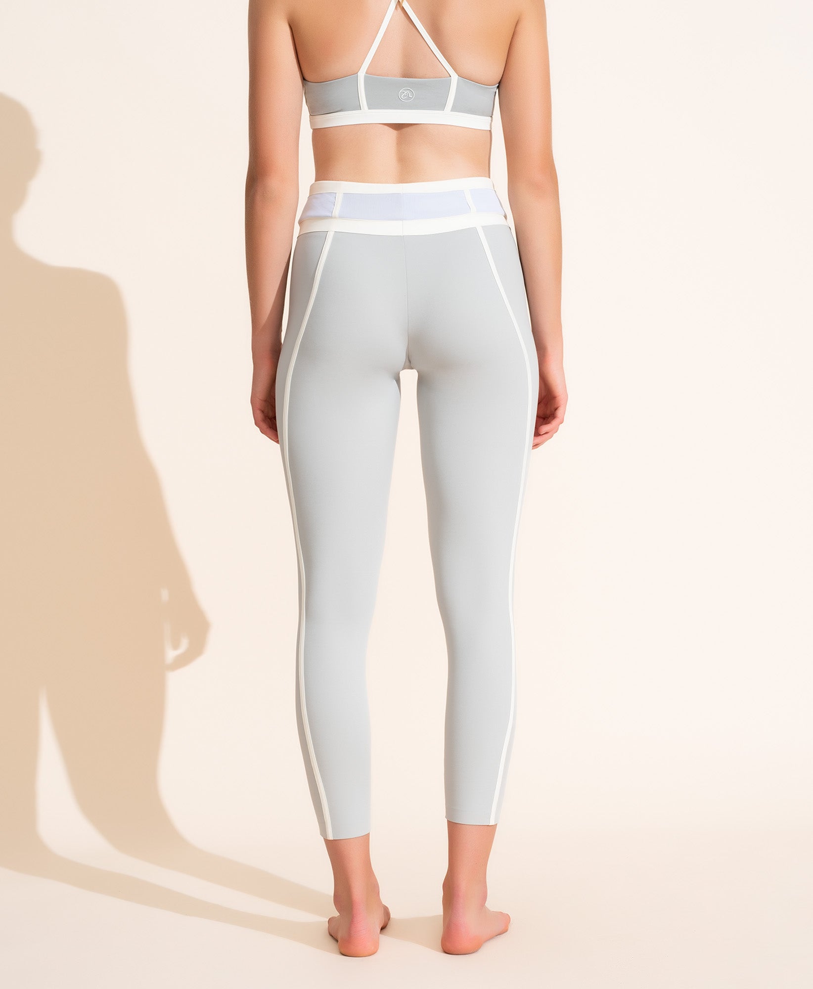 Mara Legging - Grey & Ivory
