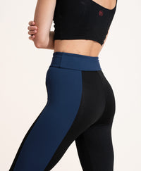 Therese Legging - Navy & Black