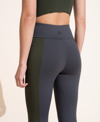 Therese Legging - Charcoal & Olive