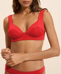Valentine high waist swimwear bottoms - Scarlet