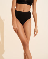 Valentine high waist swimwear bottoms - Black