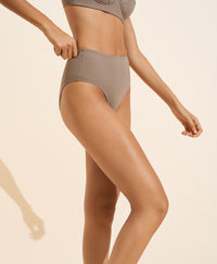 Valentine high waist swimwear bottoms - Taupe