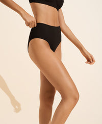 Valentine high waist swimwear bottoms - Black