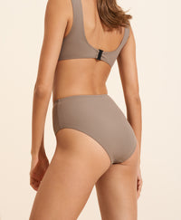 Valentine high waist swimwear bottoms - Taupe