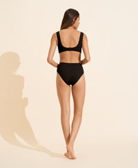 Valentine high waist swimwear bottoms - Black