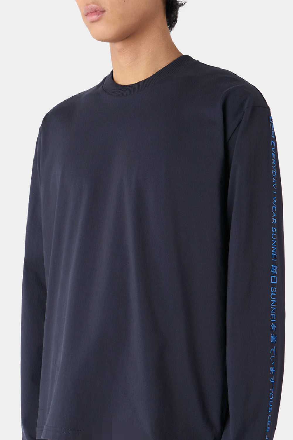 Eiws long-sleeved jumper - Blue Sunnei