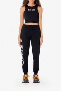 Pantalon de jogging molleton Kenzo Logo - Black