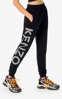 Pantalon de jogging molleton Kenzo Logo - Black