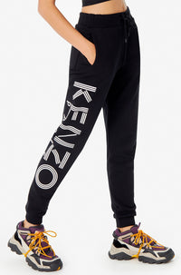 Pantalon de jogging molleton Kenzo Logo - Black