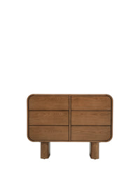 Buffet Ned en bois de frêne - Noyer
