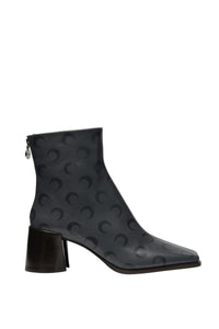 Bottines à talons Moon en cuir - Stone Grey