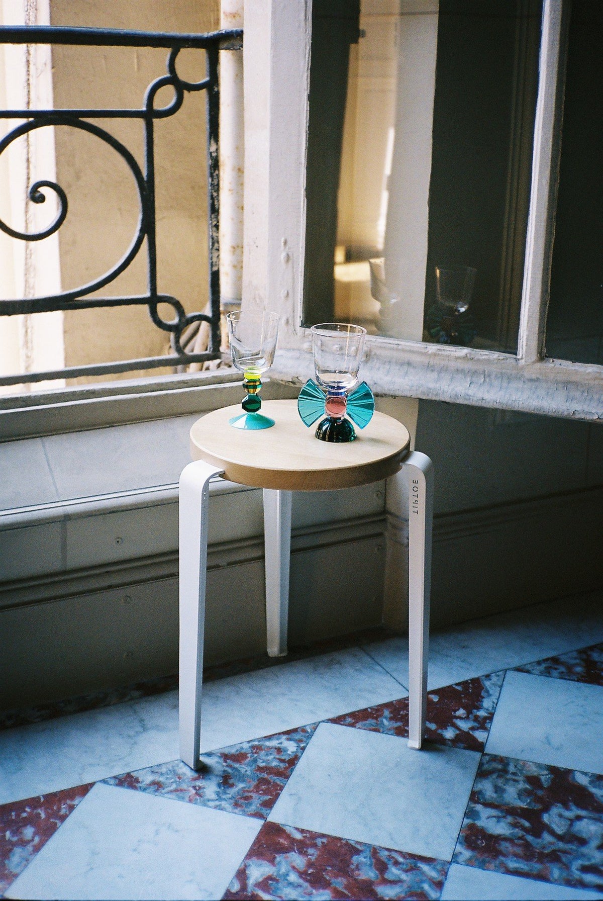 Set de 2 petits verres en cristal Mayfair - Clear, Emerald, Brown, Mint & Bright Yellow